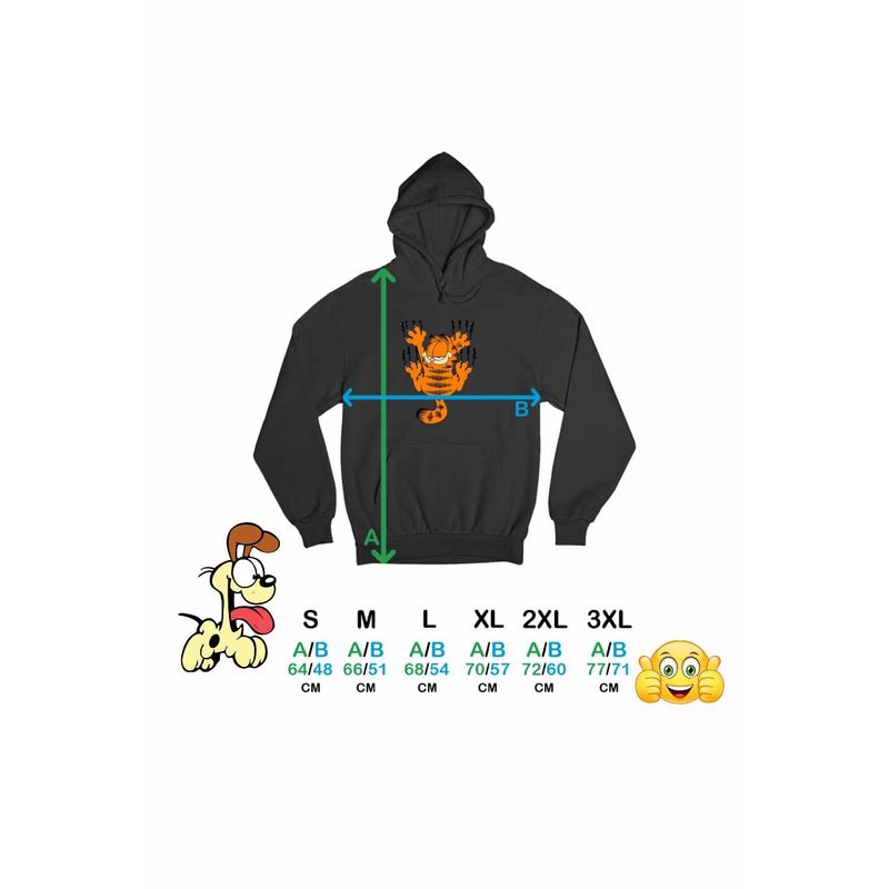 Fashion, accesorii si bijuterii - Femei - Imbracaminte femei - Hanorace femei - Hanorac Femei Garfield Zgarieturi Pisica, negru, marime S - Infinity.ro