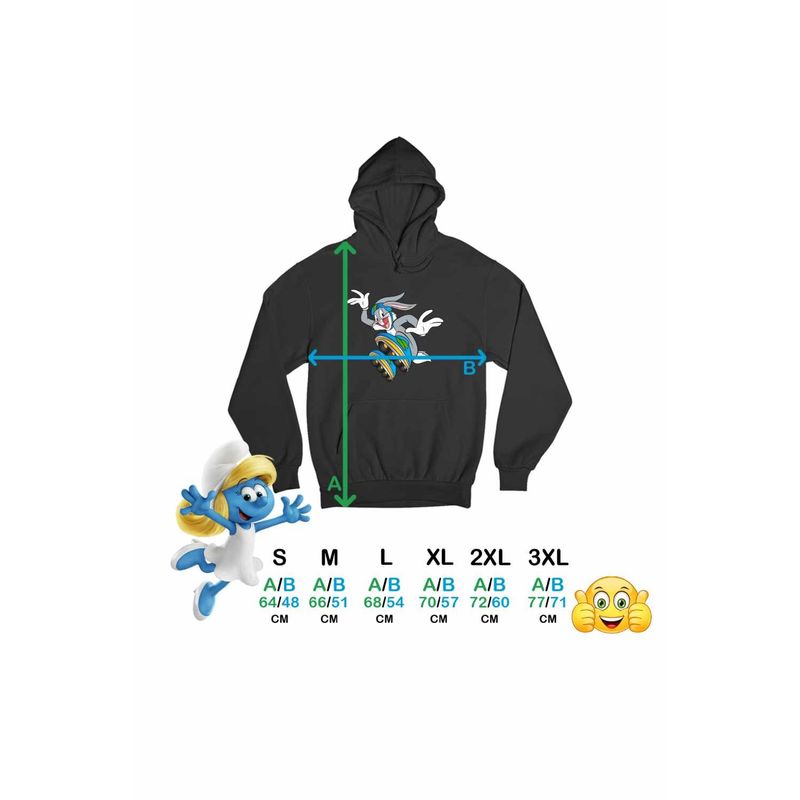 Fashion, accesorii si bijuterii - Femei - Imbracaminte femei - Hanorace femei - Hanorac Femei Bugs Bunny Role, negru, marime S - Infinity.ro