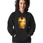 Fashion, accesorii si bijuterii - Femei - Imbracaminte femei - Hanorace femei - Hanorac Femei Iron Man Casca, negru, marime S - Infinity.ro