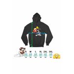 Fashion, accesorii si bijuterii - Femei - Imbracaminte femei - Hanorace femei - Hanorac Femei Yosemite Sam Tweety Bug Bunny Iepure, negru, marime S - Infinity.ro
