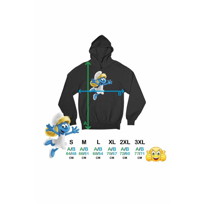 Fashion, accesorii si bijuterii - Femei - Imbracaminte femei - Hanorace femei - Hanorac Femei Strumfita Desene Strumfii, negru, marime S - Infinity.ro
