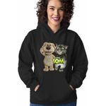 Fashion, accesorii si bijuterii - Femei - Imbracaminte femei - Hanorace femei - Hanorac Femei Ben Talking Tom Best Friends, negru, marime S - Infinity.ro