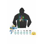 Fashion, accesorii si bijuterii - Femei - Imbracaminte femei - Hanorace femei - Hanorac Femei Curiosul George Eroi Pijama Bingo Tom, negru, marime S - Infinity.ro