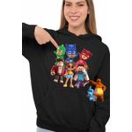 Fashion, accesorii si bijuterii - Femei - Imbracaminte femei - Hanorace femei - Hanorac Femei PJ Masks Roblox Minecraft, negru, marime S - Infinity.ro