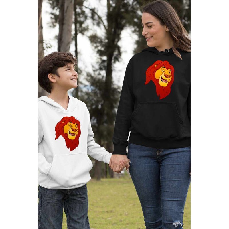 Fashion, accesorii si bijuterii - Femei - Imbracaminte femei - Hanorace femei - Hanorac Femei Regele Leu Mufasa, negru, marime S - Infinity.ro