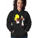 Fashion, accesorii si bijuterii - Femei - Imbracaminte femei - Hanorace femei - Hanorac Femei Speedy Gonzales Slowpoke Rodriguez, negru, marime S - Infinity.ro