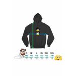 Fashion, accesorii si bijuterii - Femei - Imbracaminte femei - Hanorace femei - Hanorac Femei Daffy Duck Bebelus Ratusca, negru, marime S - Infinity.ro