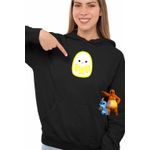 Fashion, accesorii si bijuterii - Femei - Imbracaminte femei - Hanorace femei - Hanorac Femei Squishmallows Lamaie, negru, marime S - Infinity.ro