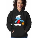 Fashion, accesorii si bijuterii - Femei - Imbracaminte femei - Hanorace femei - Hanorac Femei Strumfii Baschet Strumpii, negru, marime S - Infinity.ro