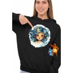Fashion, accesorii si bijuterii - Femei - Imbracaminte femei - Hanorace femei - Hanorac Femei Fecioara Baby Zodiac Horoscop Virgo Astrologie, negru, marime S - Infinity.ro