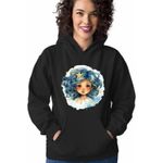 Fashion, accesorii si bijuterii - Femei - Imbracaminte femei - Hanorace femei - Hanorac Femei Fecioara Baby Zodiac Horoscop Virgo Astrologie, negru, marime S - Infinity.ro