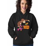 Fashion, accesorii si bijuterii - Femei - Imbracaminte femei - Hanorace femei - Hanorac Femei Curious George Creeper Gradina Zoologica, negru, marime S - Infinity.ro