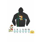 Fashion, accesorii si bijuterii - Femei - Imbracaminte femei - Hanorace femei - Hanorac Femei Garfield Odie Best Friends, negru, marime S - Infinity.ro