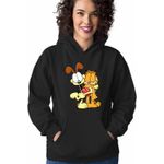 Fashion, accesorii si bijuterii - Femei - Imbracaminte femei - Hanorace femei - Hanorac Femei Garfield Odie Best Friends, negru, marime S - Infinity.ro