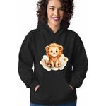 Fashion, accesorii si bijuterii - Femei - Imbracaminte femei - Hanorace femei - Hanorac Femei Leu Baby Zodiac Horoscop Leo Astrologie, negru, marime S - Infinity.ro