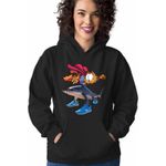 Fashion, accesorii si bijuterii - Femei - Imbracaminte femei - Hanorace femei - Hanorac Femei Garfield Rechin Tralalero Tralalala, negru, marime S - Infinity.ro