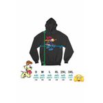 Fashion, accesorii si bijuterii - Femei - Imbracaminte femei - Hanorace femei - Hanorac Femei Garfield Rechin Tralalero Tralalala, negru, marime S - Infinity.ro