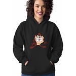 Fashion, accesorii si bijuterii - Femei - Imbracaminte femei - Hanorace femei - Hanorac Femei Taz Diavolul Tasmanian, negru, marime S - Infinity.ro