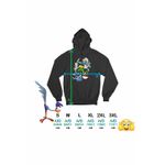 Fashion, accesorii si bijuterii - Femei - Imbracaminte femei - Hanorace femei - Hanorac Femei Marvin Stitch Bugs Bunny Strumfita Strumfii, negru, marime S - Infinity.ro