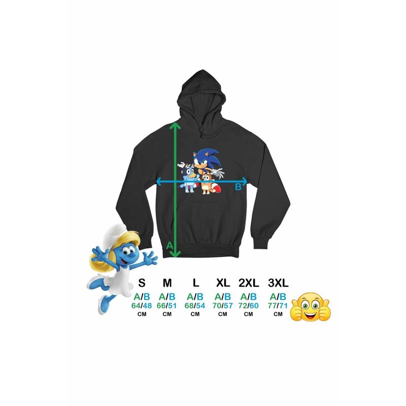 Fashion, accesorii si bijuterii - Femei - Imbracaminte femei - Hanorace femei - Hanorac Femei Sonic Blue Bingo Bluey, negru, marime S - Infinity.ro