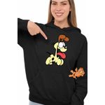 Fashion, accesorii si bijuterii - Femei - Imbracaminte femei - Hanorace femei - Hanorac Femei Garfield Odie Catel, negru, marime S - Infinity.ro