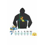 Fashion, accesorii si bijuterii - Femei - Imbracaminte femei - Hanorace femei - Hanorac Femei Tom si Jerry Verisor Boxer, negru, marime S - Infinity.ro