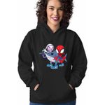 Fashion, accesorii si bijuterii - Femei - Imbracaminte femei - Hanorace femei - Hanorac Femei Paienjenel Tralalero Tralala Fantoma Paianjen Brainrot, negru, marime S - Infinity.ro
