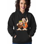 Fashion, accesorii si bijuterii - Femei - Imbracaminte femei - Hanorace femei - Hanorac Femei Familia Flintstone Fred Barney Epoca de Piatra, negru, marime S - Infinity.ro