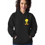 Fashion, accesorii si bijuterii - Femei - Imbracaminte femei - Hanorace femei - Hanorac Femei Tweety Looney Tunes, negru, marime S - Infinity.ro