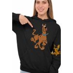 Fashion, accesorii si bijuterii - Femei - Imbracaminte femei - Hanorace femei - Hanorac Femei ScoobyDoo Jucaus Flamand, negru, marime S - Infinity.ro