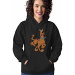 Fashion, accesorii si bijuterii - Femei - Imbracaminte femei - Hanorace femei - Hanorac Femei ScoobyDoo Jucaus Flamand, negru, marime S - Infinity.ro