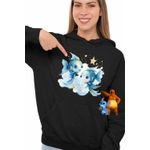 Fashion, accesorii si bijuterii - Femei - Imbracaminte femei - Hanorace femei - Hanorac Femei Pesti Baby Zodiac Horoscop Pisces Astrologie, negru, marime S - Infinity.ro
