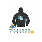 Fashion, accesorii si bijuterii - Femei - Imbracaminte femei - Hanorace femei - Hanorac Femei Pesti Baby Zodiac Horoscop Pisces Astrologie, negru, marime S - Infinity.ro
