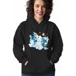 Fashion, accesorii si bijuterii - Femei - Imbracaminte femei - Hanorace femei - Hanorac Femei Pesti Baby Zodiac Horoscop Pisces Astrologie, negru, marime S - Infinity.ro
