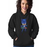 Fashion, accesorii si bijuterii - Femei - Imbracaminte femei - Hanorace femei - Hanorac Femei Pj Masks Catboy Eroii Pijama, negru, marime S - Infinity.ro