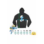 Fashion, accesorii si bijuterii - Femei - Imbracaminte femei - Hanorace femei - Hanorac Femei Strumfii Somnorosul Somnorila, negru, marime S - Infinity.ro