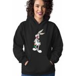 Fashion, accesorii si bijuterii - Femei - Imbracaminte femei - Hanorace femei - Hanorac Femei Bugs Bunny, negru, marime S - Infinity.ro