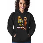 Fashion, accesorii si bijuterii - Femei - Imbracaminte femei - Hanorace femei - Hanorac Femei Marvin Martian Tung Sahur Italian Brain rot, negru, marime S - Infinity.ro
