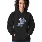 Fashion, accesorii si bijuterii - Femei - Imbracaminte femei - Hanorace femei - Hanorac Femei Bunga Garda Felina Lion Guard, negru, marime S - Infinity.ro