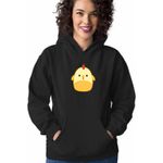 Fashion, accesorii si bijuterii - Femei - Imbracaminte femei - Hanorace femei - Hanorac Femei Squishmallows Puisor Ferma, negru, marime S - Infinity.ro