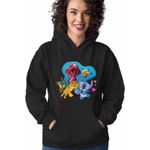 Fashion, accesorii si bijuterii - Femei - Imbracaminte femei - Hanorace femei - Hanorac Femei Ariel Stitch Garda Felina Fuli Kion, negru, marime S - Infinity.ro