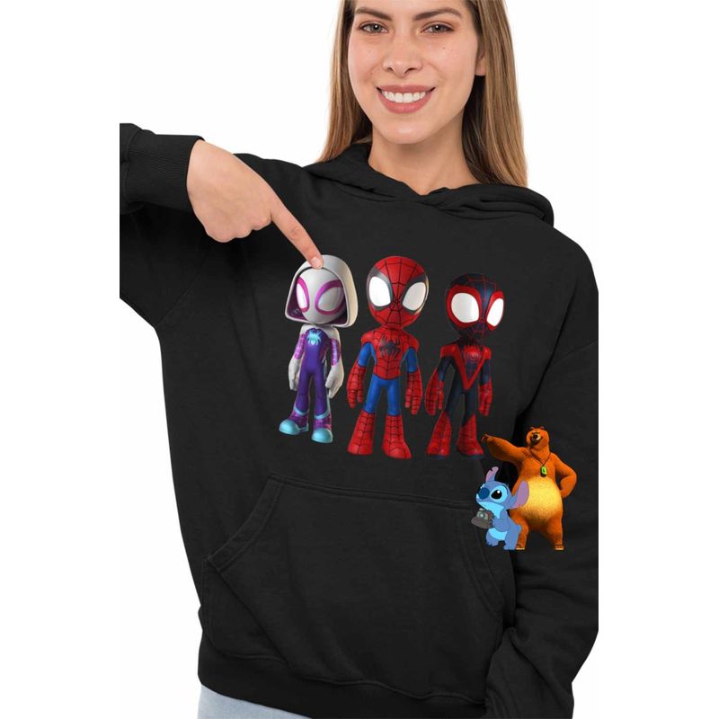 Fashion, accesorii si bijuterii - Femei - Imbracaminte femei - Hanorace femei - Hanorac Femei Fantoma Paianjen Paienjenel Spin, negru, marime S - Infinity.ro