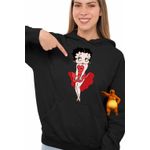 Fashion, accesorii si bijuterii - Femei - Imbracaminte femei - Hanorace femei - Hanorac Femei Betty Boop Rochie Marilyn Monroe, negru, marime S - Infinity.ro