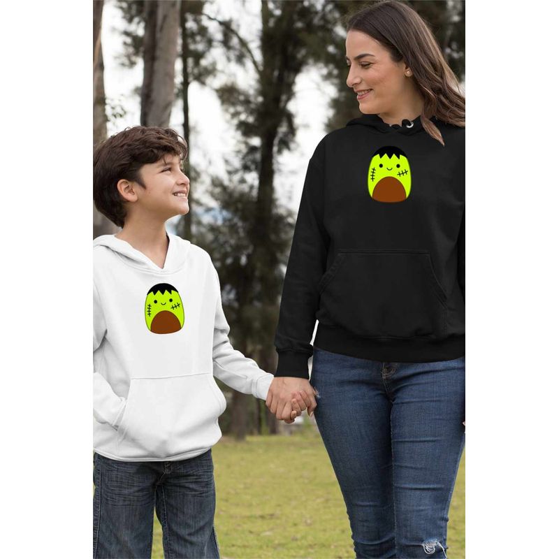Fashion, accesorii si bijuterii - Femei - Imbracaminte femei - Hanorace femei - Hanorac Femei Squishmallows Frankenstein, negru, marime S - Infinity.ro