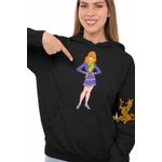 Fashion, accesorii si bijuterii - Femei - Imbracaminte femei - Hanorace femei - Hanorac Femei Scooby Doo Daphne Blake, negru, marime S - Infinity.ro