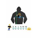 Fashion, accesorii si bijuterii - Femei - Imbracaminte femei - Hanorace femei - Hanorac Femei Johnny Bravo Jenny Brava Fitness, negru, marime S - Infinity.ro