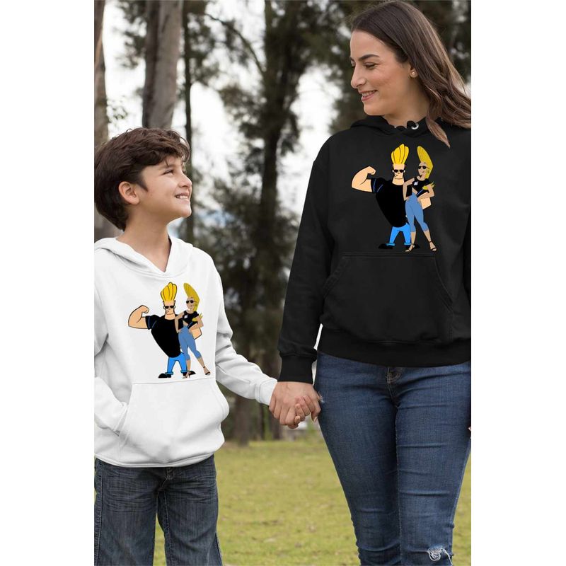 Fashion, accesorii si bijuterii - Femei - Imbracaminte femei - Hanorace femei - Hanorac Femei Johnny Bravo Jenny Brava Fitness, negru, marime S - Infinity.ro