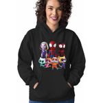 Fashion, accesorii si bijuterii - Femei - Imbracaminte femei - Hanorace femei - Hanorac Femei Paienjenel Spin Fantoma Super Pisicute, negru, marime S - Infinity.ro