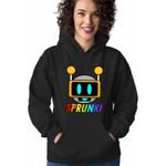 Fashion, accesorii si bijuterii - Femei - Imbracaminte femei - Hanorace femei - Hanorac Femei Sprunki Fun Bot Song Music Game, negru, marime S - Infinity.ro
