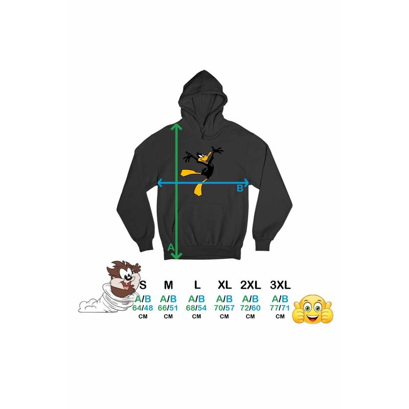 Fashion, accesorii si bijuterii - Femei - Imbracaminte femei - Hanorace femei - Hanorac Femei Daffy Duck Ratoi Negru, negru, marime S - Infinity.ro